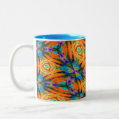 Tasse 2 Couleurs Flower orange (Gauche)