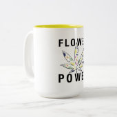 Tasse 2 Couleurs Flower power (Devant gauche)