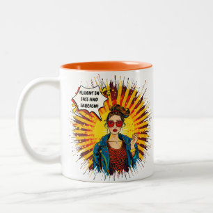 Tasse 2 Couleurs Fluent En Sass Et Sarcasme