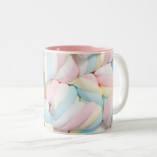 Tasse 2 Couleurs Fluffy Pastel Marshmallow Candy