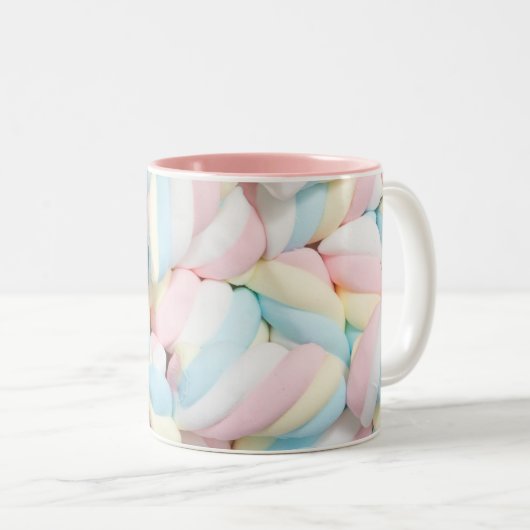 Tasse 2 Couleurs Fluffy Pastel Marshmallow Candy (Devant droit)