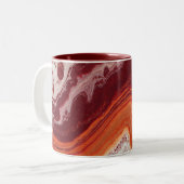 Tasse 2 Couleurs fluide orange et burgundi (Devant gauche)
