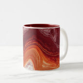 Tasse 2 Couleurs fluide orange et burgundi (Devant droit)