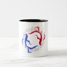 Flux martial abstrait Yin Yang art martial