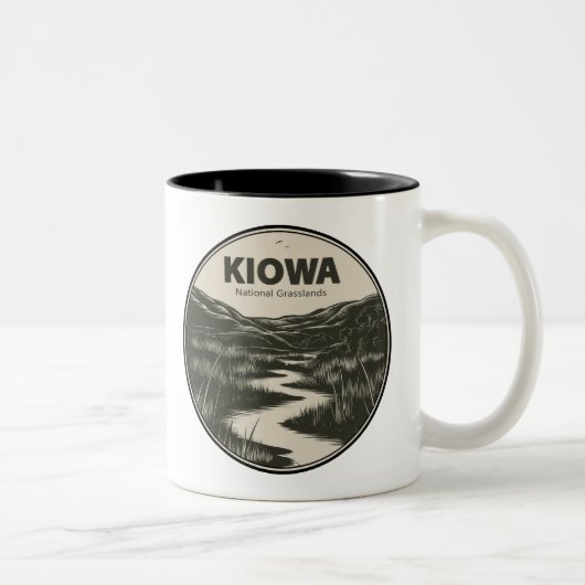 Tasse 2 Couleurs Flux national des Prairies de Kiowa (Droit)