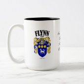Tasse 2 Couleurs Flynn Family Crest, Traduction & Signification (Gauche)