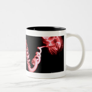 Tasse 2 Couleurs Foetus avec un cordon ombilical fait de brins