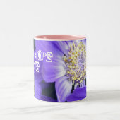 Tasse 2 Couleurs Foi Espoir Amour Monogramme Nom Vigne Fleurs Viole (Centre)