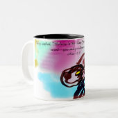Tasse 2 Couleurs foi jésus (Devant gauche)