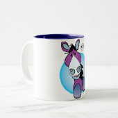 Tasse 2 Couleurs Foin pourpre de cheval ! (Devant gauche)
