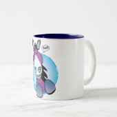 Tasse 2 Couleurs Foin pourpre de cheval ! (Devant droit)