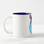 Tasse 2 Couleurs Foin pourpre de cheval ! (Gauche)