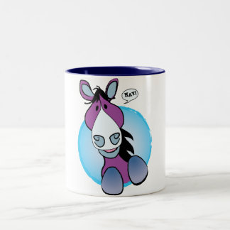 Tasse 2 Couleurs Foin pourpre de cheval !
