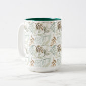 Tasse 2 Couleurs Foliage tropical (Devant gauche)