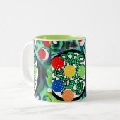 Tasse 2 Couleurs Folie du bouc de viande (Devant gauche)