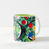 Tasse 2 Couleurs Folie du bouc de viande (Devant droit)