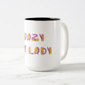 Tasse 2 Couleurs Folle des chats (Devant droit)