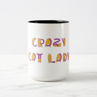 Tasse 2 Couleurs Folle des chats