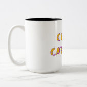 Tasse 2 Couleurs Folle des chats (Gauche)
