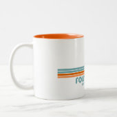 Tasse 2 Couleurs Folly Beach Caroline du Sud Sun Palm Trees (Gauche)