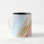 Tasse 2 Couleurs Fond rose texturé (Devant gauche)