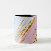 Tasse 2 Couleurs Fond rose texturé (Centre)
