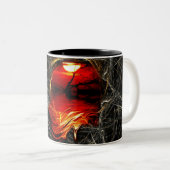 Tasse 2 Couleurs Fondre Sunset Dark Fractal Artistry (Devant droit)