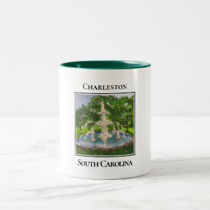Tasse 2 Couleurs Fontaine de Forsyth, Charleston, Caroline du Sud