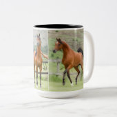 Tasse 2 Couleurs Force, Courage et Puissance (Devant droit)