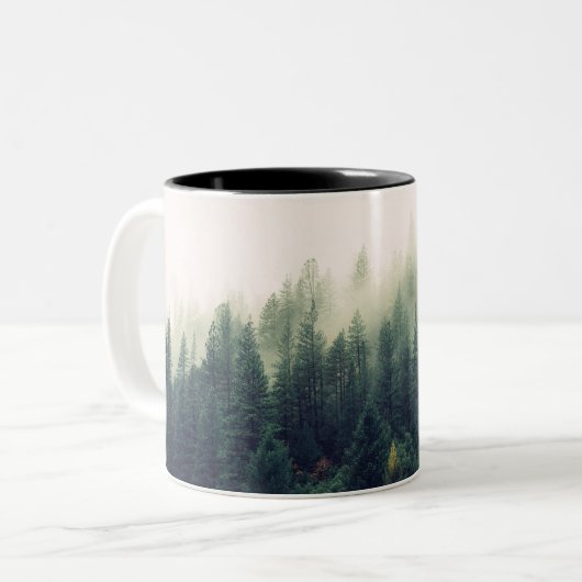 Tasse 2 Couleurs Forêt brumeuse (Devant gauche)