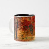 Tasse 2 Couleurs Forêt d'automne (Devant gauche)