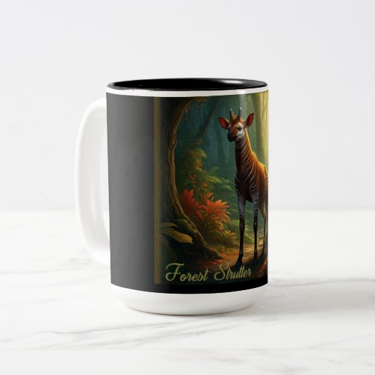 Tasse 2 Couleurs Forêt Fey Strutter (Devant gauche)