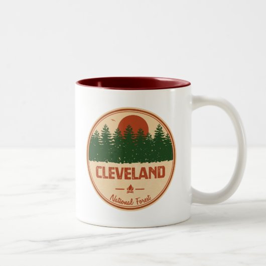 Tasse 2 Couleurs Forêt nationale de Cleveland (Droit)