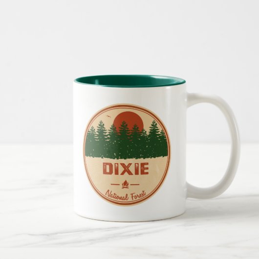 Tasse 2 Couleurs Forêt nationale de Dixie (Droit)