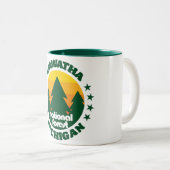 Tasse 2 Couleurs Forêt nationale de Hiawatha (Devant droit)