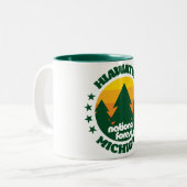 Tasse 2 Couleurs Forêt nationale de Hiawatha (Devant gauche)