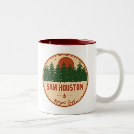 Tasse 2 Couleurs Forêt nationale de Sam Houston (Droit)