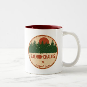 Tasse 2 Couleurs Forêt nationale de saumon-Challis