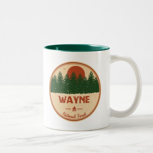 Tasse 2 Couleurs Forêt nationale de Wayne (Droit)