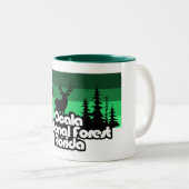 Tasse 2 Couleurs Forêt nationale d'Ocala Floride (Devant droit)