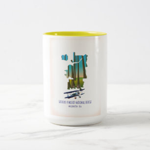 Tasse 2 Couleurs Forêt nationale Gifford Pinchot, état de Washingto