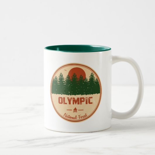 Tasse 2 Couleurs Forêt nationale olympique (Droit)