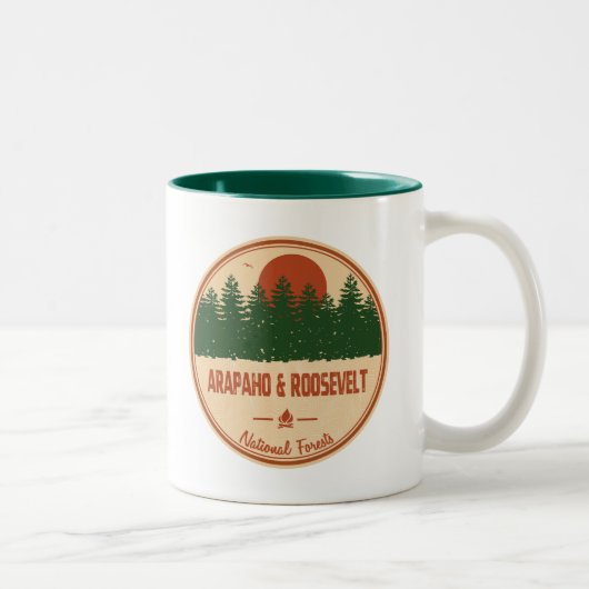 Tasse 2 Couleurs Forêts Nationales D'Arapaho Et De Roosevelt (Droit)