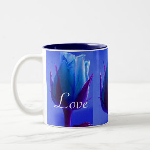 Tasse 2 Couleurs Forever Love Blue Rose Delight