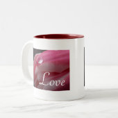 Tasse 2 Couleurs Forever Love Rose Raindrop (Devant gauche)