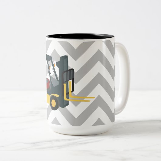 Tasse 2 Couleurs Forklift (Devant droit)