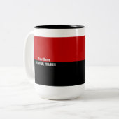 Tasse 2 Couleurs Formation de poids II - Mug, Coupe (Devant gauche)