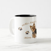 Tasse 2 Couleurs Formation des besoins de Yorkshire Terrier (Devant gauche)