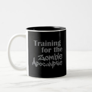 Tasse 2 Couleurs Formation Pour Zombie Apocalypse Drôle