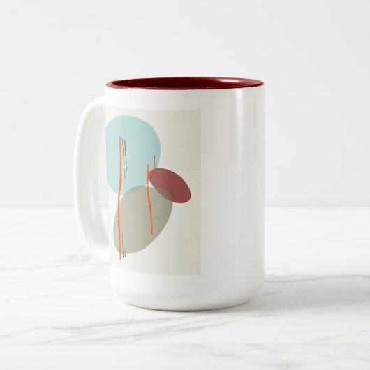 Tasse 2 Couleurs Formes Boho (Devant gauche)